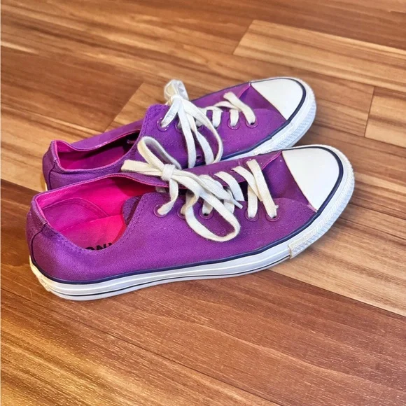 Converse Purple and Pink Women's Flats - Picture 2 of 8
